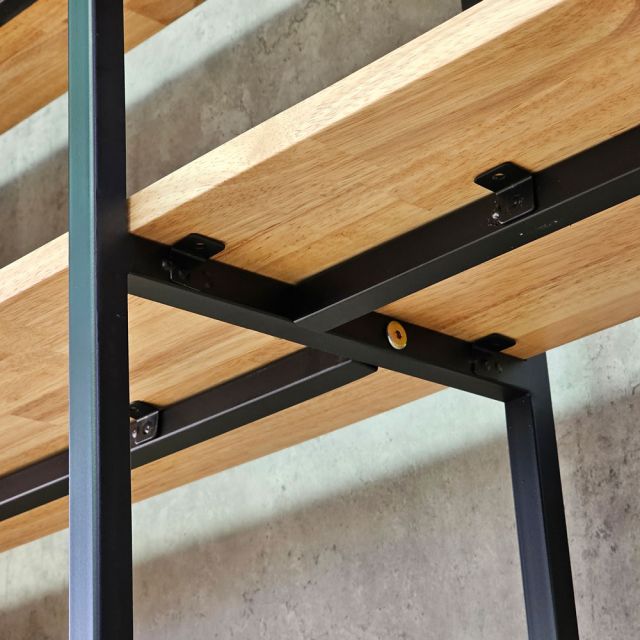 Kệ trang trí gỗ cao su 225x32x225cm gỗ cao su KTT68074