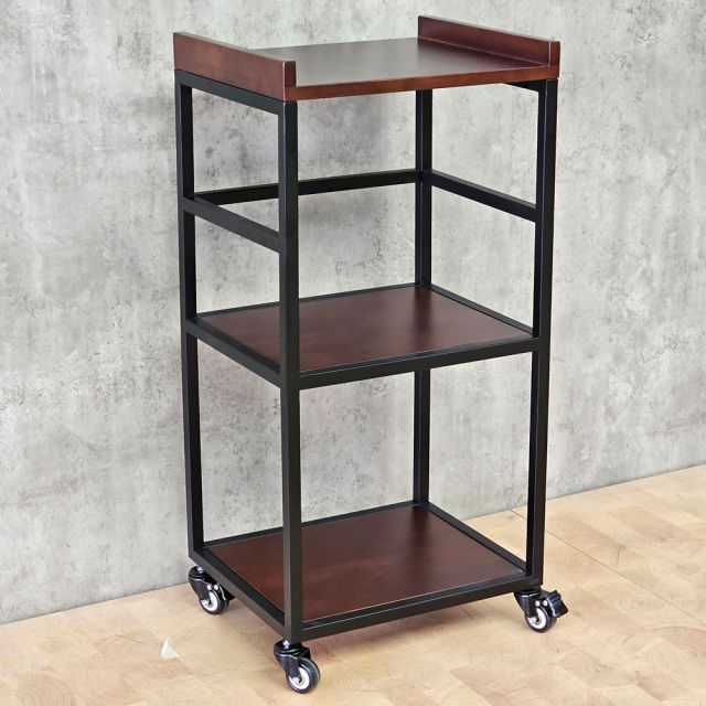 Kệ nhà bếp di động 42x35x86cm gỗ cao su KB68092