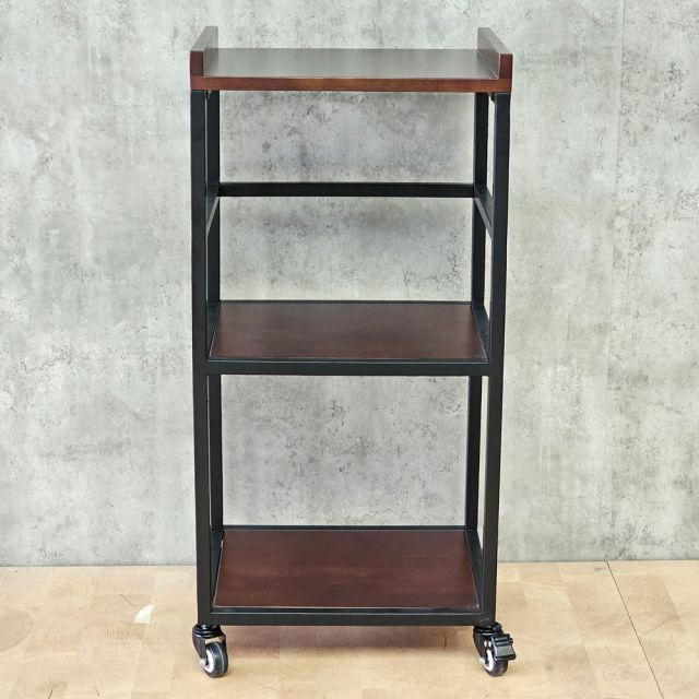 Kệ nhà bếp di động 42x35x86cm gỗ cao su KB68092