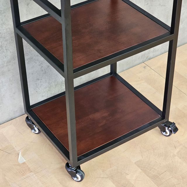 Kệ nhà bếp di động 42x35x86cm gỗ cao su KB68092