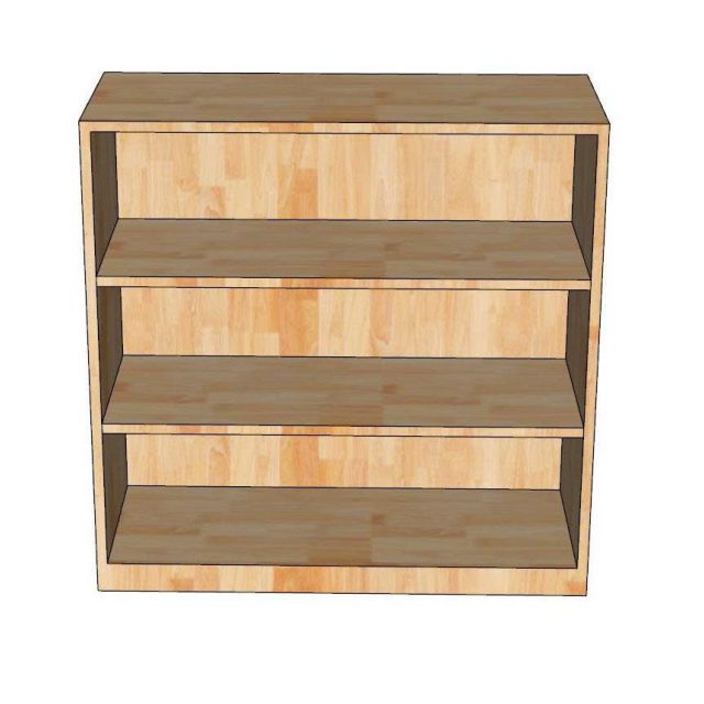 Kệ sách cho bé 80x30x80cm gỗ cao su TREM010