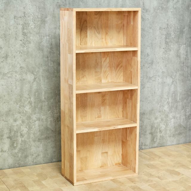 Kệ sách 4 tầng 40x23x120cm gỗ cao su KS68368