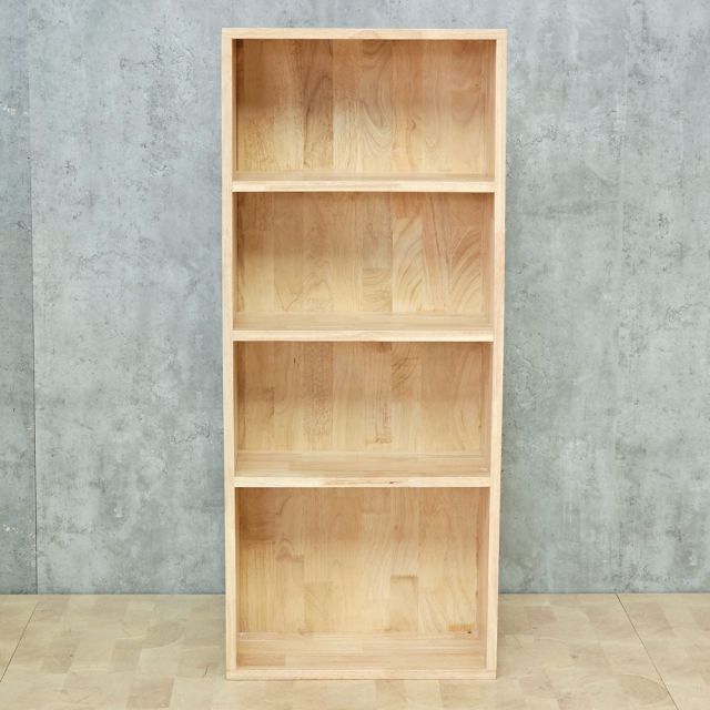 Kệ sách 4 tầng 40x23x120cm gỗ cao su KS68368