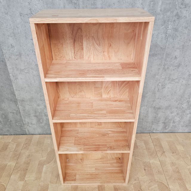 Kệ sách 4 tầng 40x23x120cm gỗ cao su KS68368