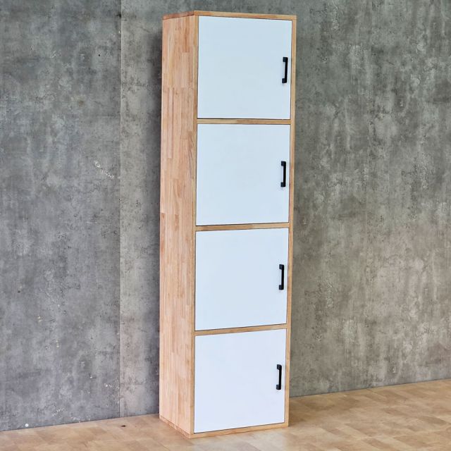 Tủ trang trí ô vuông 45x32x168cm gỗ cao su KS68369