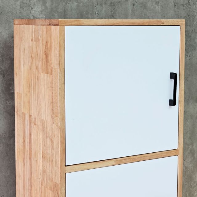 Tủ trang trí ô vuông 45x32x168cm gỗ cao su KS68369