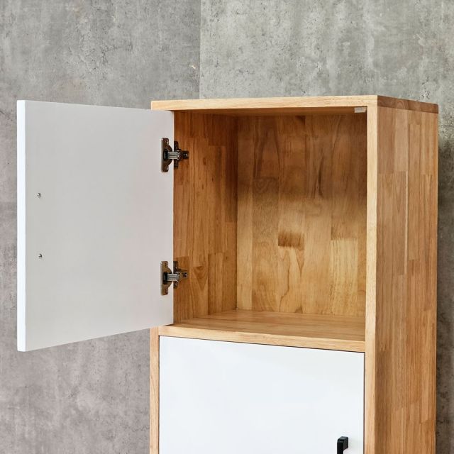Tủ trang trí ô vuông 45x32x168cm gỗ cao su KS68369