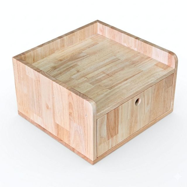 Tủ mini 43x45x25cm gỗ cao su TREM019