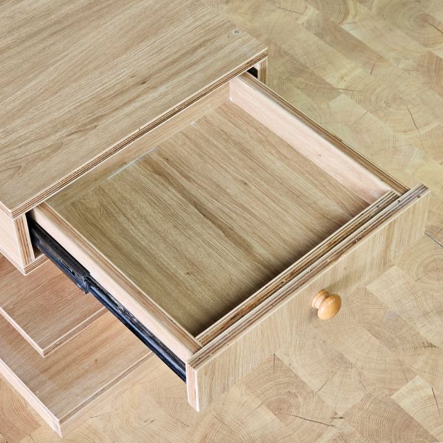 Tủ đầu giường KAIRO 40x35x50cm gỗ plywood TDG68074