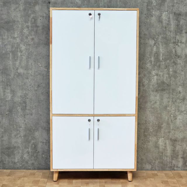 Tủ lưu trữ 80x35x157cm gỗ cao su KTB68267