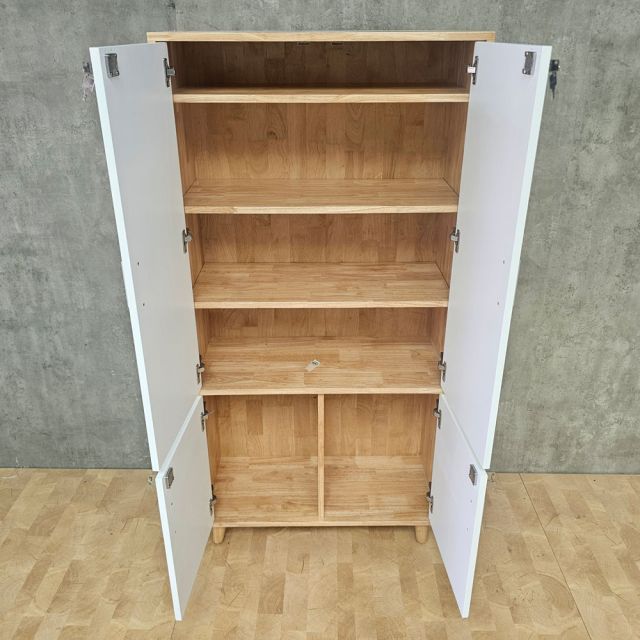 Tủ lưu trữ 80x35x157cm gỗ cao su KTB68267