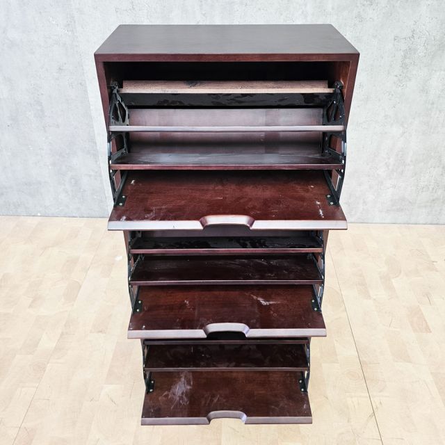 Tủ giày 3 ngăn 60x30x100cm gỗ cao su KG68014