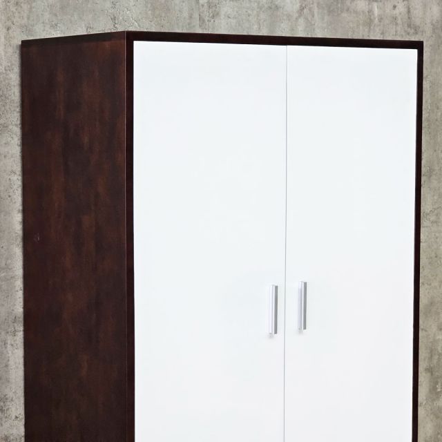 Tủ quần áo 2 cánh 80x50x170cm gỗ cao su TQA68090