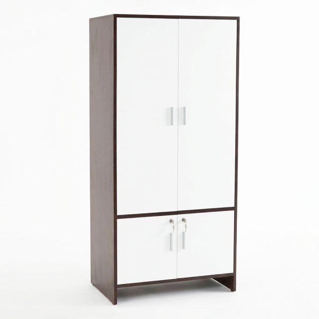 Tủ quần áo 2 cánh 80x50x170cm gỗ cao su TQA68090