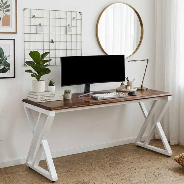 Bàn làm việc 140x70cm gỗ tràm hệ XConcept HBXC066