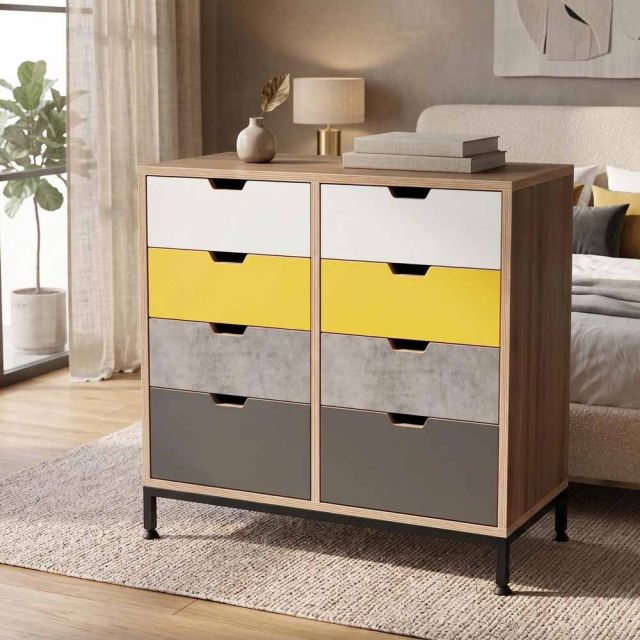 Kệ trang trí 80x40x71cm gỗ plywood chân sắt KTT68079