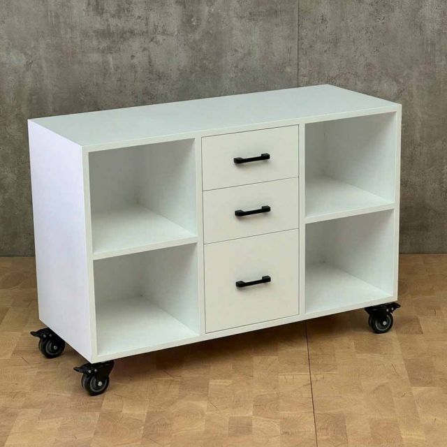 Tủ cá nhân di động 100x40x60cm gỗ cao su TCN68059