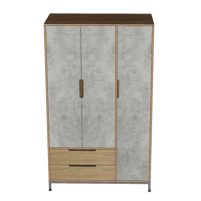 Tủ quần áo 120x60x200cm gỗ plywood TQA68097