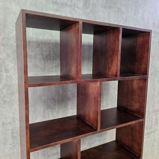 Kệ sách Azen gỗ cao su 90x30x180cm - KS68294