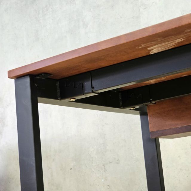 Bàn làm việc có ngăn tủ 160x60cm gỗ cao su hệ Rectang HBRT128