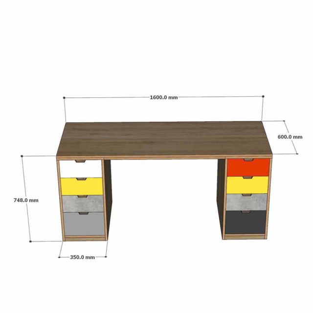 Bàn gác tủ 160x60cm gỗ plywood BD68190