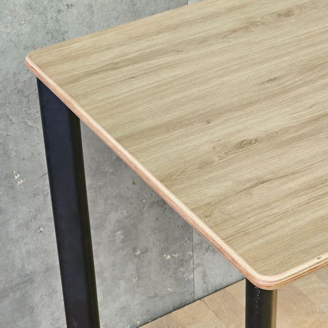 Bàn làm việc 120x60cm mặt bo cong gỗ plywood HBOV054