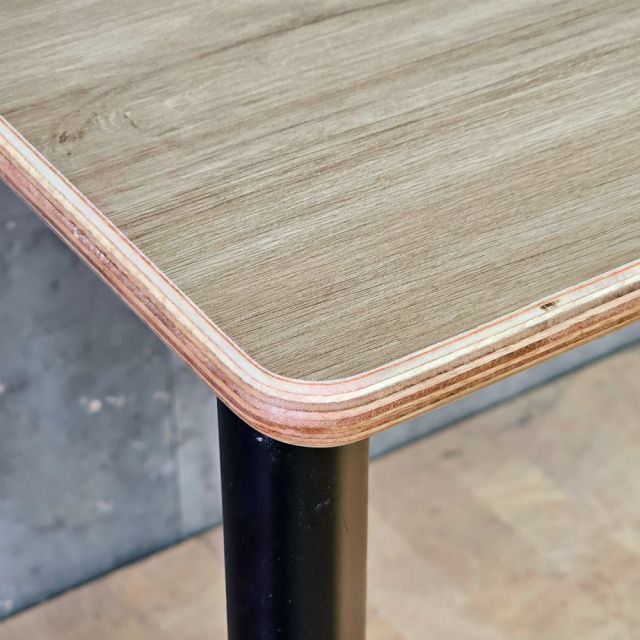 Bàn làm việc 120x60cm mặt bo cong gỗ plywood HBOV054