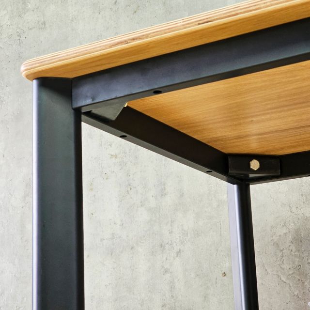 Bàn làm việc 120x60cm mặt bo cong gỗ plywood HBOV054