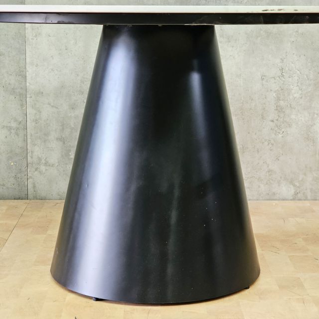 Bàn ăn tròn 120cm mặt ceramic chân sắt BA68313