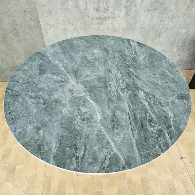 Bàn ăn tròn 120cm mặt ceramic chân sắt BA68313