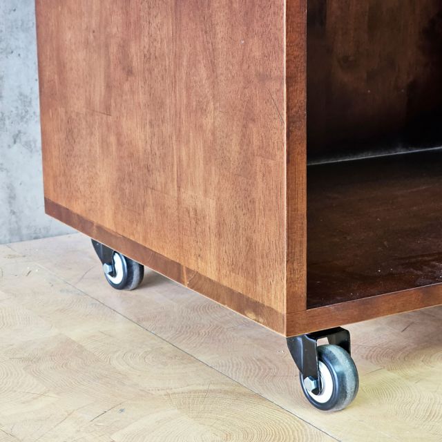 Bàn đảo bếp di động gỗ cao su KISL013