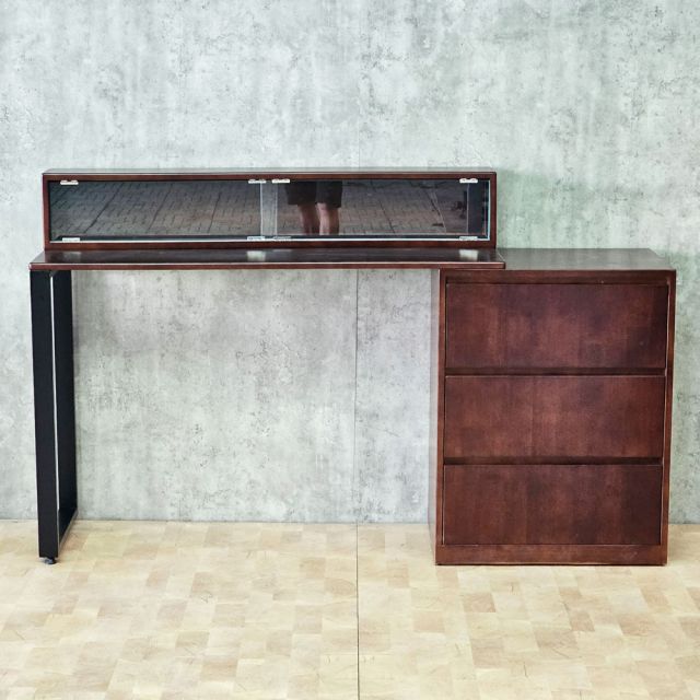 Bàn kết hợp tủ gỗ cao su BTD68085