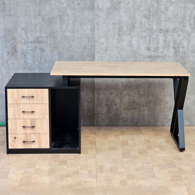 Bàn gác tủ 165x68cm gỗ cao su chân chữ X BD68189