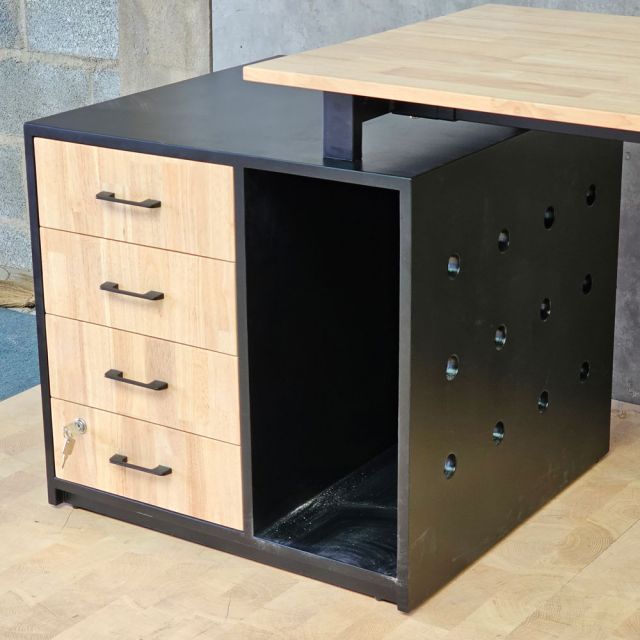 Bàn gác tủ 165x68cm gỗ cao su chân chữ X BD68189