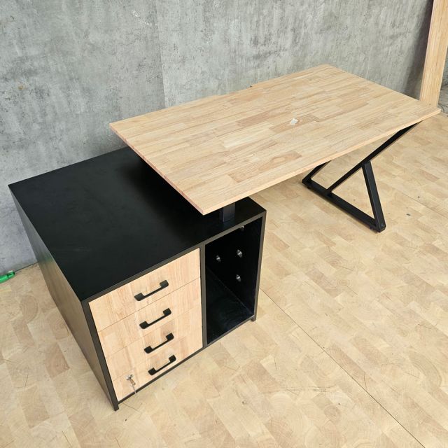 Bàn gác tủ 165x68cm gỗ cao su chân chữ X BD68189