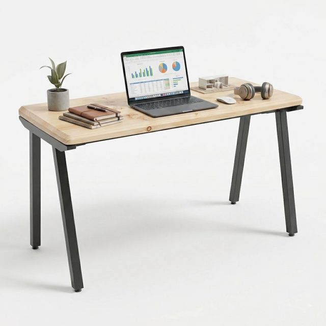 Bàn làm việc 120x60cm gỗ thông chân hệ PLY HBPL031