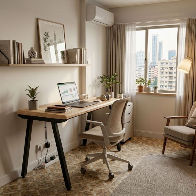 Bàn làm việc 120x60cm gỗ thông chân hệ PLY HBPL031