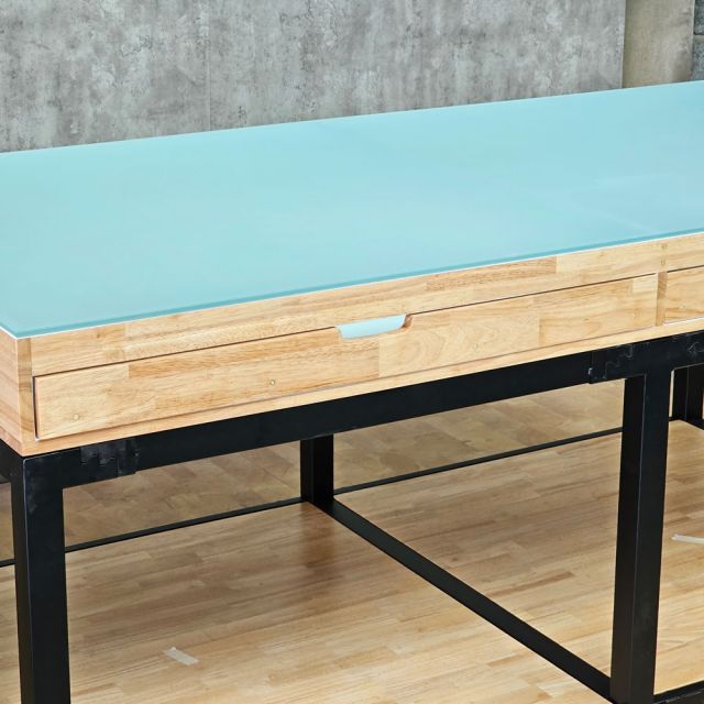 Bàn thao tác 198x105x75cm gỗ cao su WSTB007