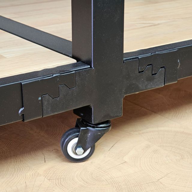 Bàn thao tác 198x105x75cm gỗ cao su WSTB007