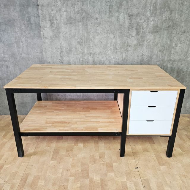 Bàn ra rập, cắt vải may mặc có ngăn tủ 180x90cm gỗ cao su WSTB003