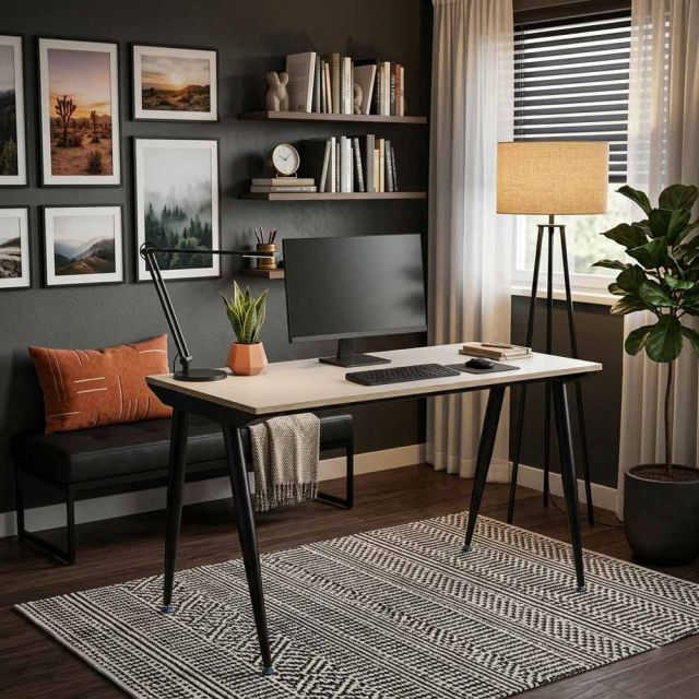 Bàn làm việc 120x60cm gỗ plywood hệ CONE HBCO082