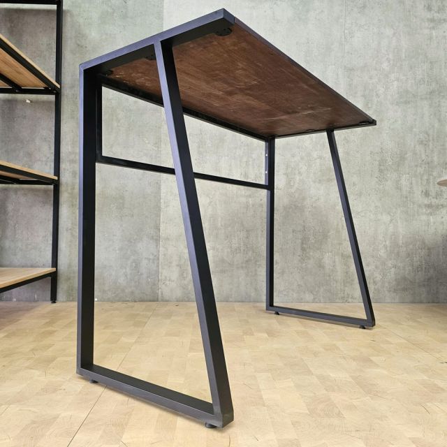 Bàn làm việc đứng StaDesk 130x60cm chân sắt viền cao 105cm STD68018