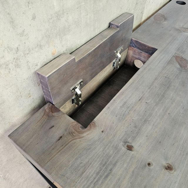 Bàn cụm 2 người ngồi chân tủ gỗ tự nhiên BD68187