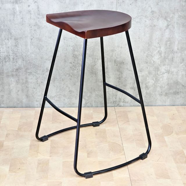Ghế bar mặt gỗ chân sắt GBSK036