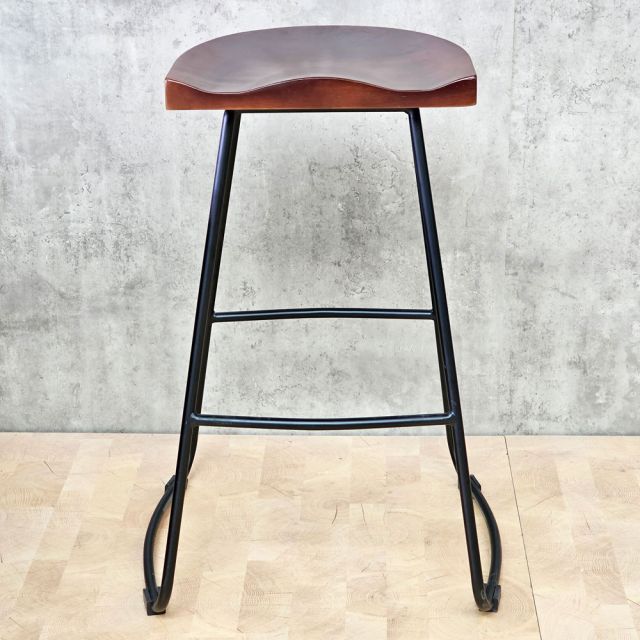 Ghế bar mặt gỗ chân sắt GBSK036