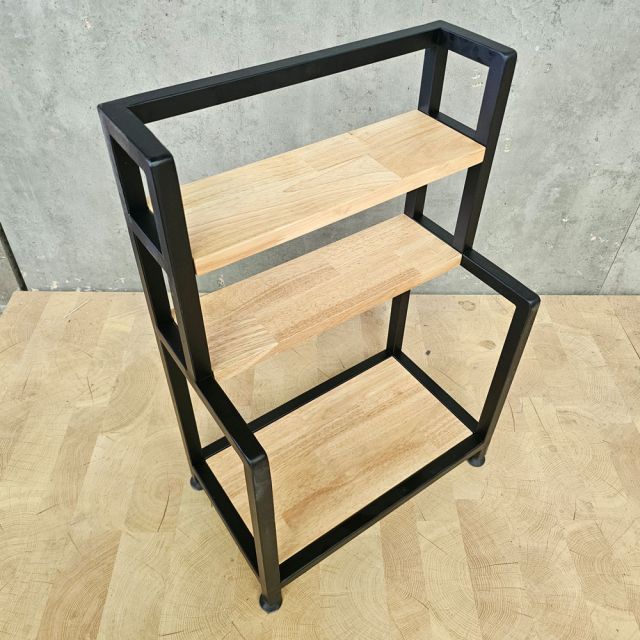 Kệ để gia vị 40x23x58cm gỗ cao su KDGV003