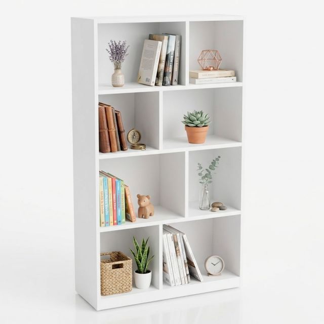 Kệ sách 4 tầng 72x33x130cm gỗ cao su KS68371