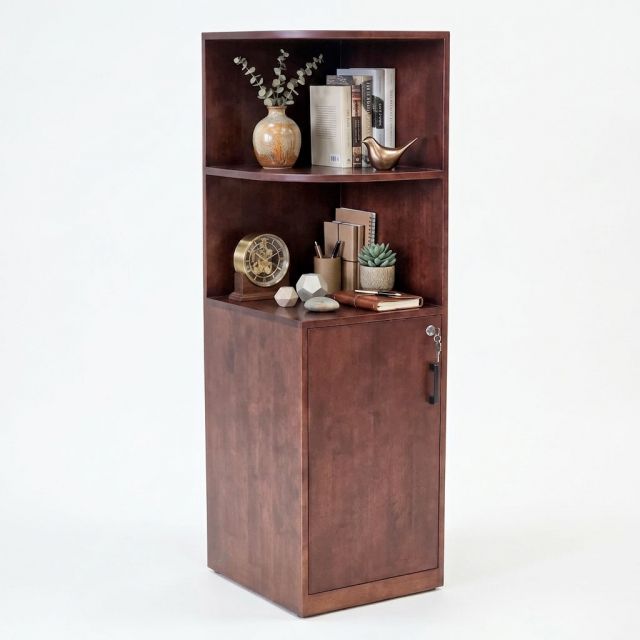 Kệ tủ góc tường 43x47x140cm gỗ cao su KGT68059