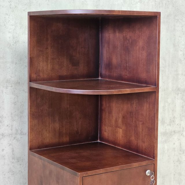 Kệ tủ góc tường 43x47x140cm gỗ cao su KGT68059