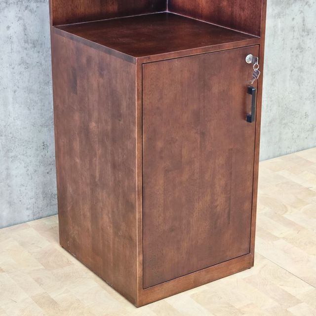 Kệ tủ góc tường 43x47x140cm gỗ cao su KGT68059